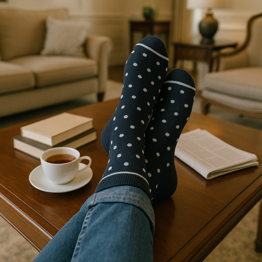 Polka Lounge Socks