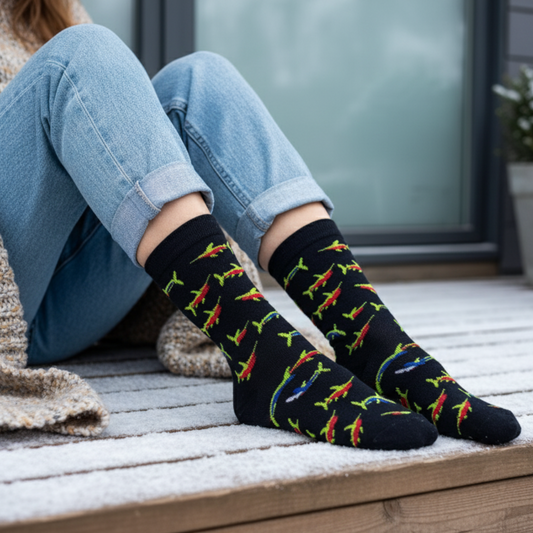 Tropical Bird Socks